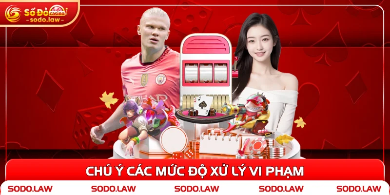 Chú ý các mức độ xử lý vi phạm