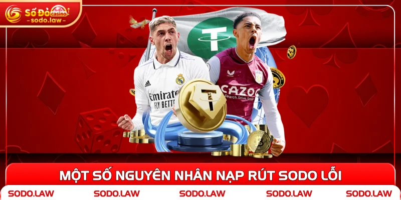 Một số nguyên nhân nạp rút SODO lỗi