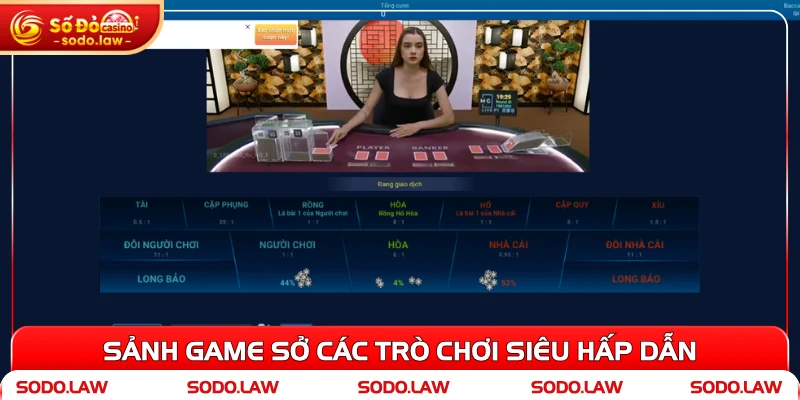Sảnh game sở các trò chơi siêu hấp dẫn